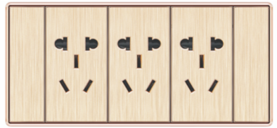T12-007 三位五孔插座