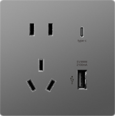 L8-020 二三极带USB+Type-C插座