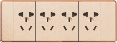 T15-008 四位五孔插座