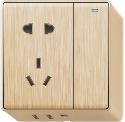 T8-010 一开带二三极插座