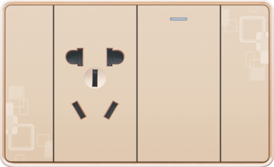 T14-005 一位开关带五孔插座