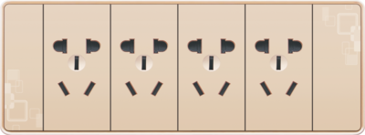 T14-008 四位五孔插座
