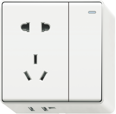 T7-010 一开带二三极插座